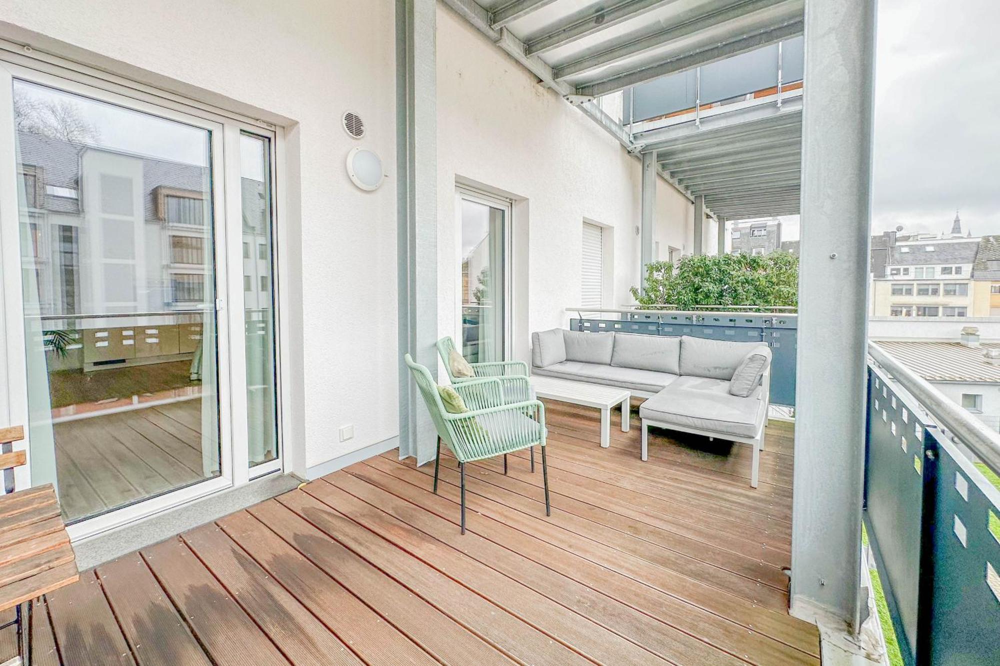 Modernes Trierer Cityloft Mit Grossem Balkon Eksteriør billede